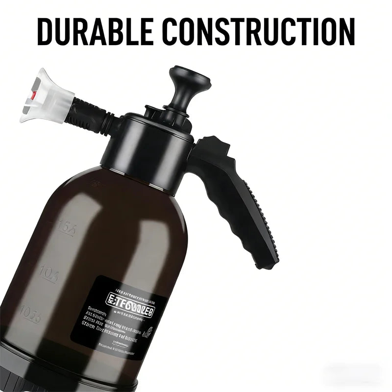 Hand Pressure Foam Sprayer Pump Bottle 2L with Pressure Relief Valve